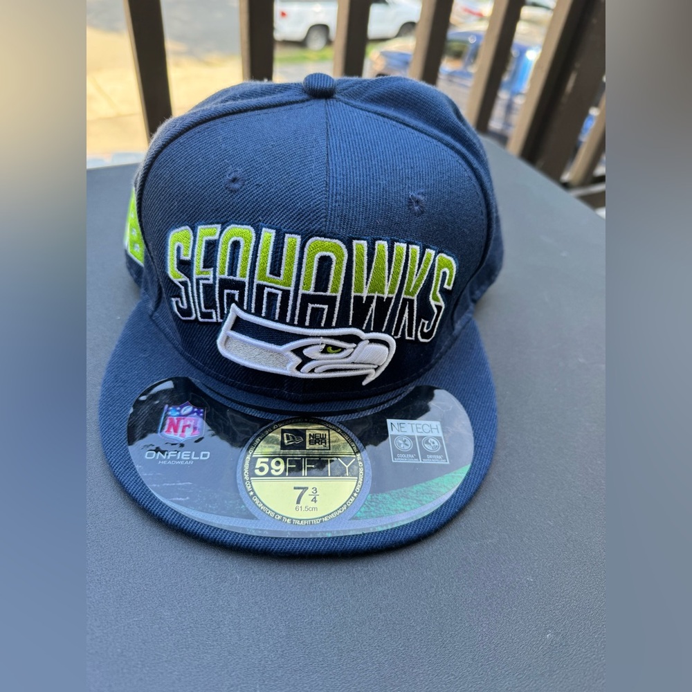 NFL Seattle Seahawks Green and Navy Cap